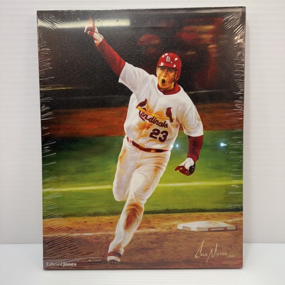 David Freese St Louis Cardinals Home run Canvas Painting Print, still In Plastic - Picture 1 of 6